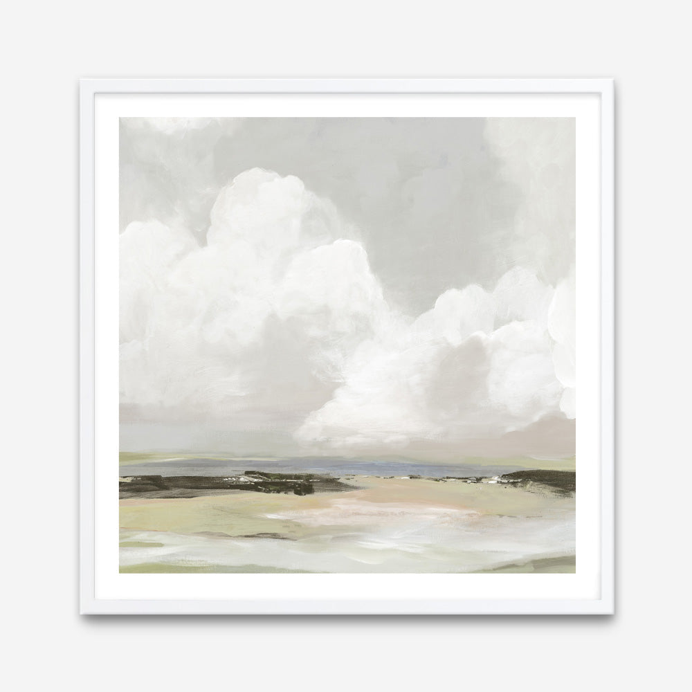 Shop Soft Clouds (Square) Art Print a painted abstract themed wall art print from The Print Emporium wall artwork collection - Buy Australian made fine art painting style poster and framed prints for the home and your interior decor room, TPE-PC-PW433-AP