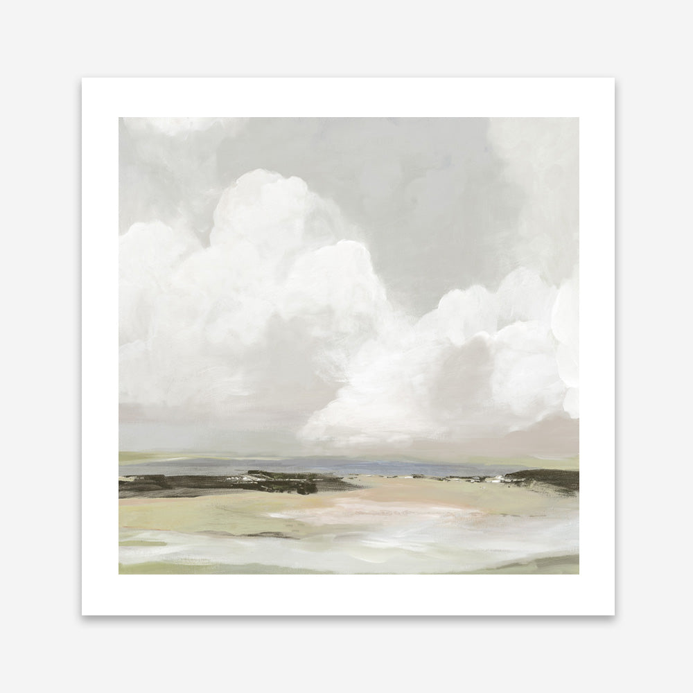 Shop Soft Clouds (Square) Art Print a painted abstract themed wall art print from The Print Emporium wall artwork collection - Buy Australian made fine art painting style poster and framed prints for the home and your interior decor room, TPE-PC-PW433-AP