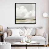 Shop Soft Clouds (Square) Canvas Print a painted abstract themed framed canvas wall art print from The Print Emporium artwork collection - Buy Australian made fine art painting style stretched canvas prints for the home and your interior decor space, TPE-PC-PW433-CA-40X40-NF