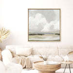 Shop Soft Clouds (Square) Canvas Print a painted abstract themed framed canvas wall art print from The Print Emporium artwork collection - Buy Australian made fine art painting style stretched canvas prints for the home and your interior decor space, TPE-PC-PW433-CA-40X40-NF
