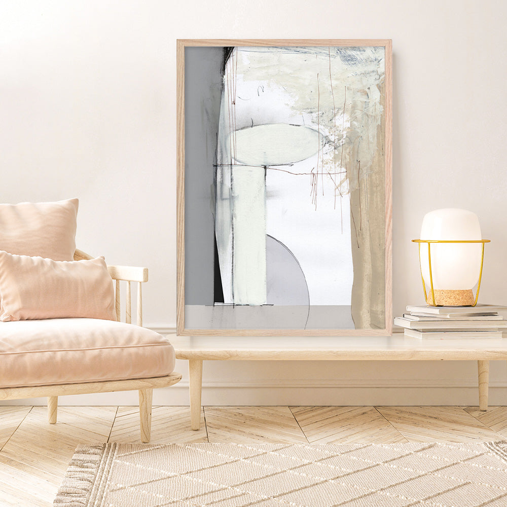 Shop Soft Neutral Art Print a painted abstract themed wall art print from The Print Emporium wall artwork collection - Buy Australian made fine art painting style poster and framed prints for the home and your interior decor room, TPE-DH-097-AP