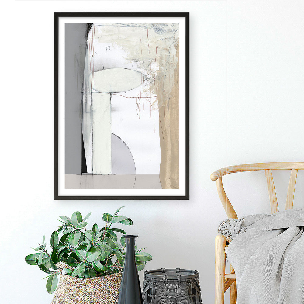 Shop Soft Neutral Art Print a painted abstract themed wall art print from The Print Emporium wall artwork collection - Buy Australian made fine art painting style poster and framed prints for the home and your interior decor room, TPE-DH-097-AP
