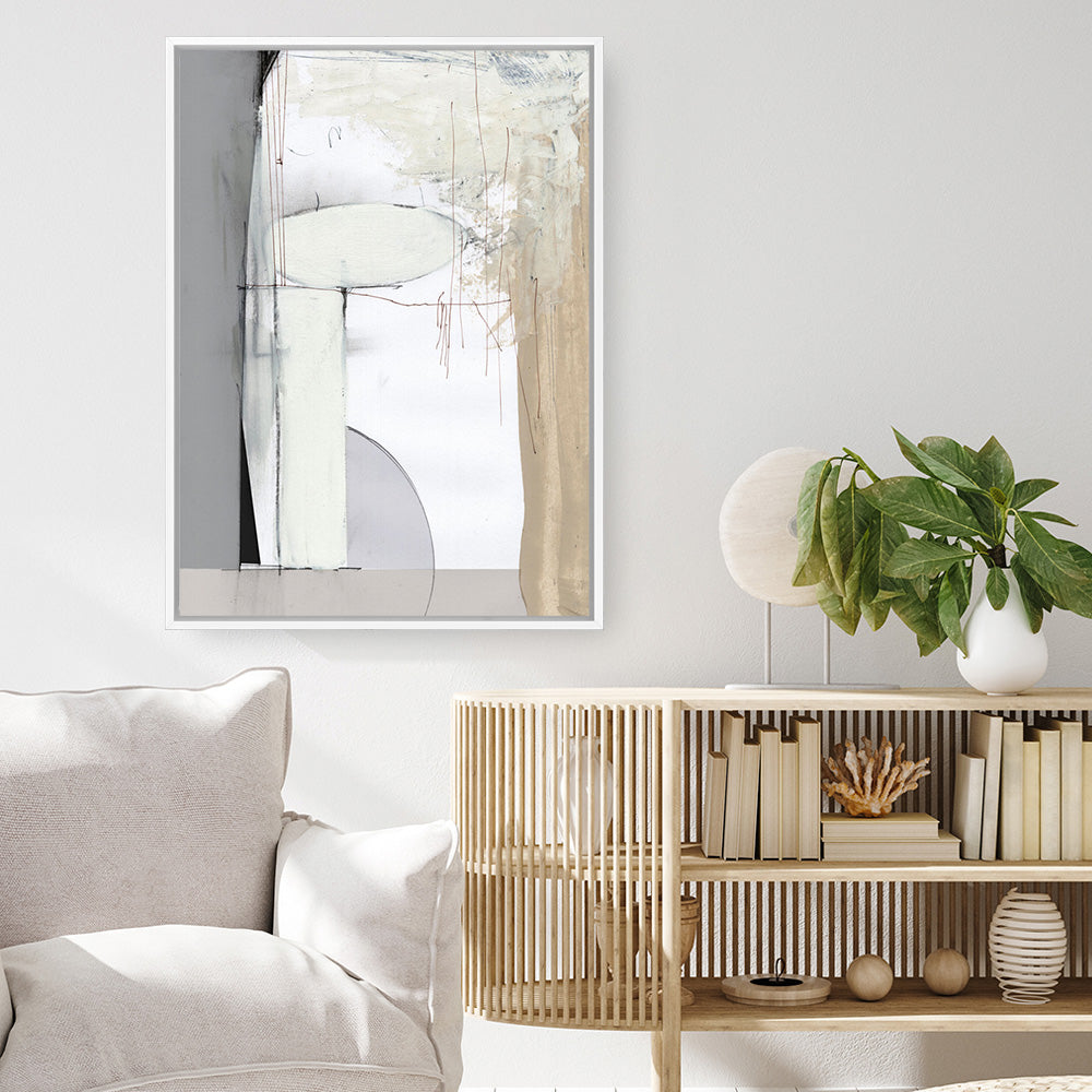 Shop Soft Neutral Canvas Print a painted abstract themed framed canvas wall art print from The Print Emporium artwork collection - Buy Australian made fine art painting style stretched canvas prints for the home and your interior decor space, TPE-DH-097-CA-35X46-NF
