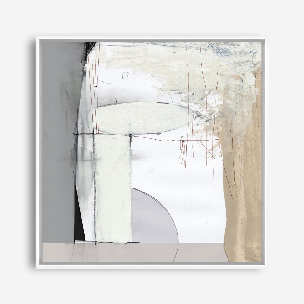 Shop Soft Neutral (Square) Canvas Print a painted abstract themed framed canvas wall art print from The Print Emporium artwork collection - Buy Australian made fine art painting style stretched canvas prints for the home and your interior decor space, TPE-DH-320-CA-40X40-NF