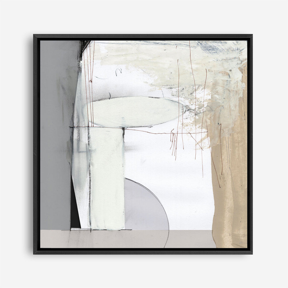 Shop Soft Neutral (Square) Canvas Print a painted abstract themed framed canvas wall art print from The Print Emporium artwork collection - Buy Australian made fine art painting style stretched canvas prints for the home and your interior decor space, TPE-DH-320-CA-40X40-NF