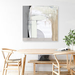 Shop Soft Neutral (Square) Canvas Print a painted abstract themed framed canvas wall art print from The Print Emporium artwork collection - Buy Australian made fine art painting style stretched canvas prints for the home and your interior decor space, TPE-DH-320-CA-40X40-NF