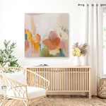 Shop Sonoran Summer (Square) Canvas Print a painted abstract themed framed canvas wall art print from The Print Emporium artwork collection - Buy Australian made fine art painting style stretched canvas prints for the home and your interior decor space, TPE-WA-68968-CA-40X40-NF