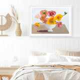 Shop Sorbet Poppies I Art Print a floral themed painted wall art print from The Print Emporium wall artwork collection - Buy Australian made fine art painting style poster and framed prints for the home and your interior decor room, TPE-WA-71780-AP