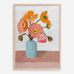 Shop Sorbet Poppies II Art Print a floral themed painted wall art print from The Print Emporium wall artwork collection - Buy Australian made fine art painting style poster and framed prints for the home and your interior decor room, TPE-WA-71781-AP