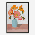 Shop Sorbet Poppies II Art Print a floral themed painted wall art print from The Print Emporium wall artwork collection - Buy Australian made fine art painting style poster and framed prints for the home and your interior decor room, TPE-WA-71781-AP