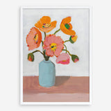 Shop Sorbet Poppies II Art Print a floral themed painted wall art print from The Print Emporium wall artwork collection - Buy Australian made fine art painting style poster and framed prints for the home and your interior decor room, TPE-WA-71781-AP