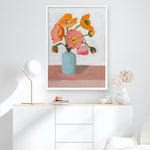 Shop Sorbet Poppies II Art Print a floral themed painted wall art print from The Print Emporium wall artwork collection - Buy Australian made fine art painting style poster and framed prints for the home and your interior decor room, TPE-WA-71781-AP