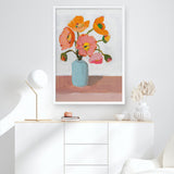 Shop Sorbet Poppies II Art Print a floral themed painted wall art print from The Print Emporium wall artwork collection - Buy Australian made fine art painting style poster and framed prints for the home and your interior decor room, TPE-WA-71781-AP