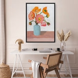 Shop Sorbet Poppies II Canvas Print a floral themed painted framed canvas wall art print from The Print Emporium artwork collection - Buy Australian made fine art painting style stretched canvas prints for the home and your interior decor space, TPE-WA-71781-CA-35X46-NF