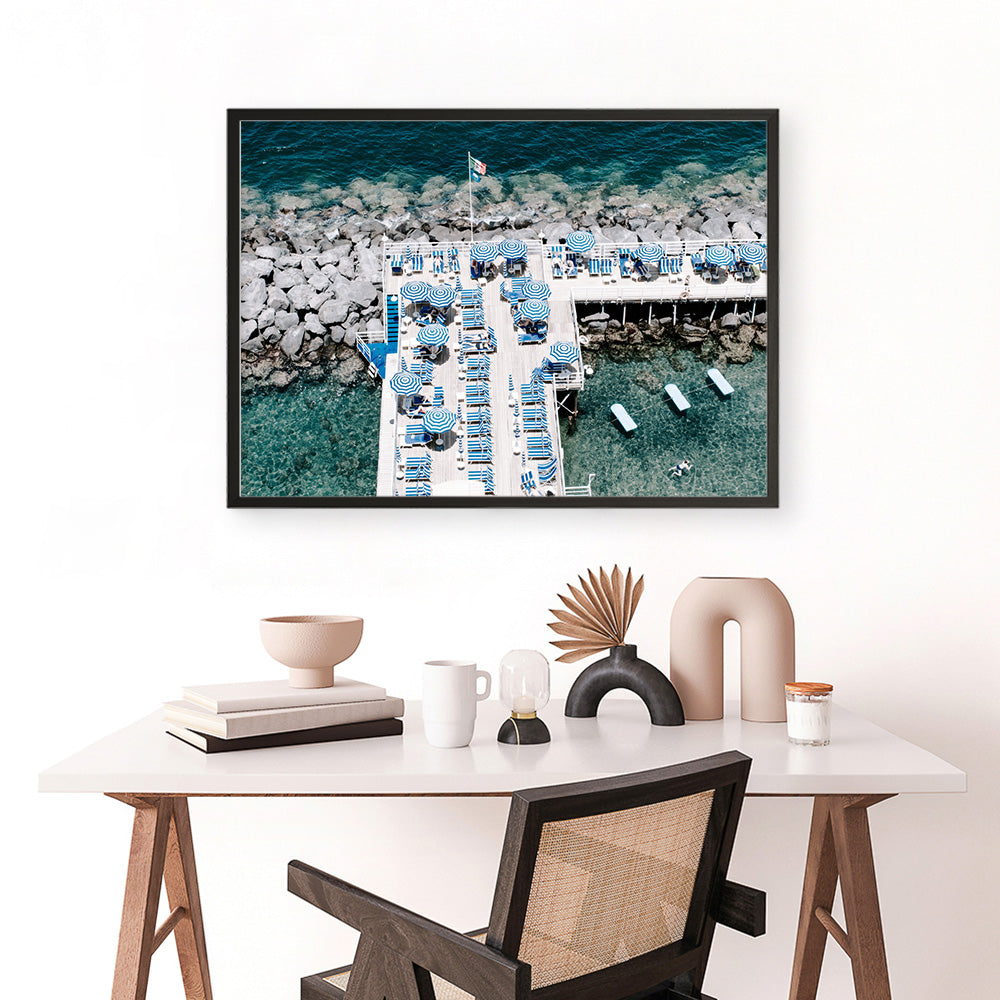 Shop Sorrento Bathers II Photo Art Print a coastal themed photography wall art print from The Print Emporium wall artwork collection - Buy Australian made fine art poster and framed prints for the home and your interior decor, TPE-725-AP
