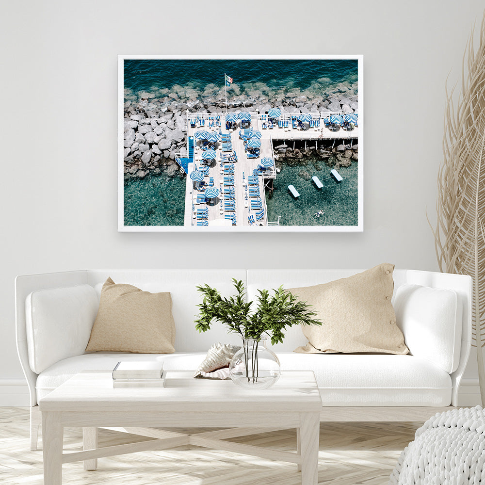 Shop Sorrento Bathers II Photo Art Print a coastal themed photography wall art print from The Print Emporium wall artwork collection - Buy Australian made fine art poster and framed prints for the home and your interior decor, TPE-725-AP