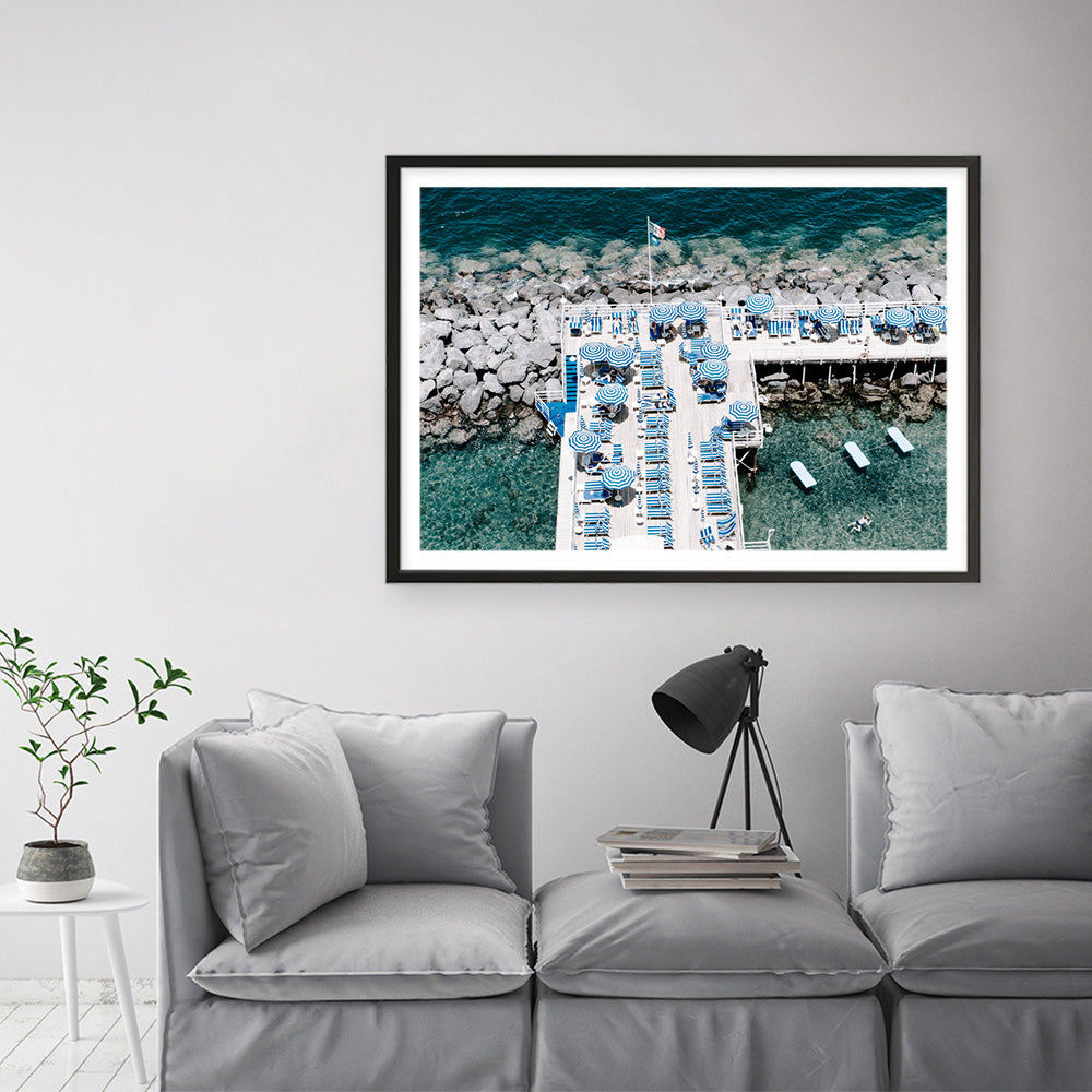 Shop Sorrento Bathers II Photo Art Print a coastal themed photography wall art print from The Print Emporium wall artwork collection - Buy Australian made fine art poster and framed prints for the home and your interior decor, TPE-725-AP
