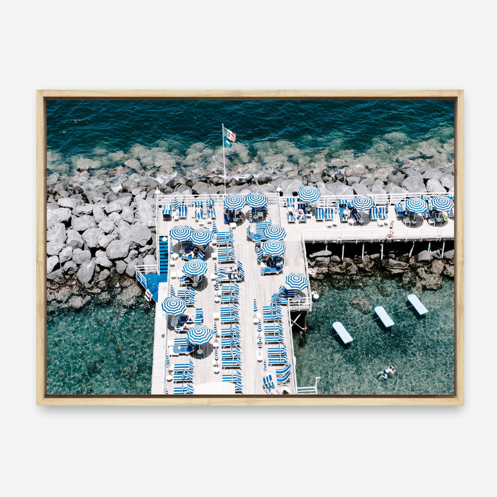 Shop Sorrento Bathers II Photo Canvas Print a coastal themed photography framed stretched canvas print from The Print Emporium wall artwork collection - Buy Australian made prints for the home and your interior decor space, TPE-725-CA-35X46-NF