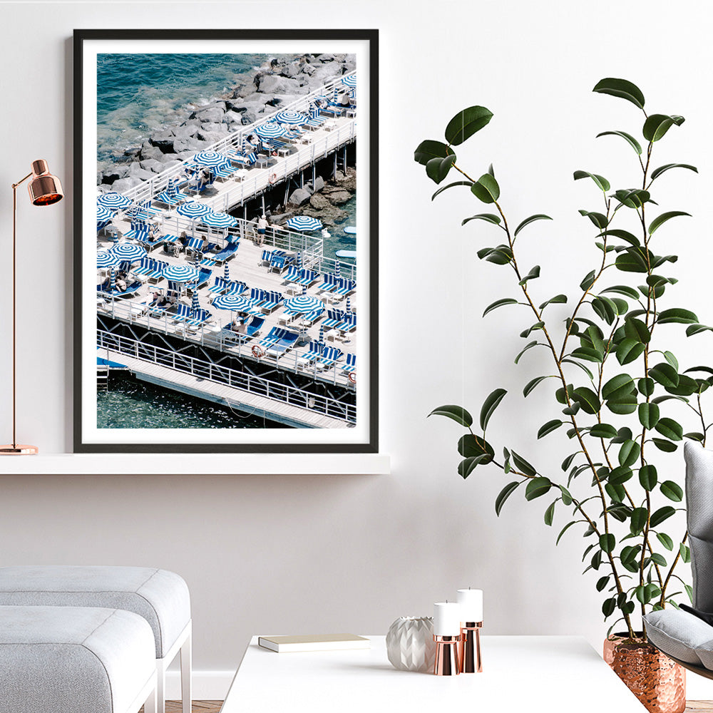 Shop Sorrento Bathers IV Photo Art Print a coastal themed photography wall art print from The Print Emporium wall artwork collection - Buy Australian made fine art poster and framed prints for the home and your interior decor, TPE-727-AP