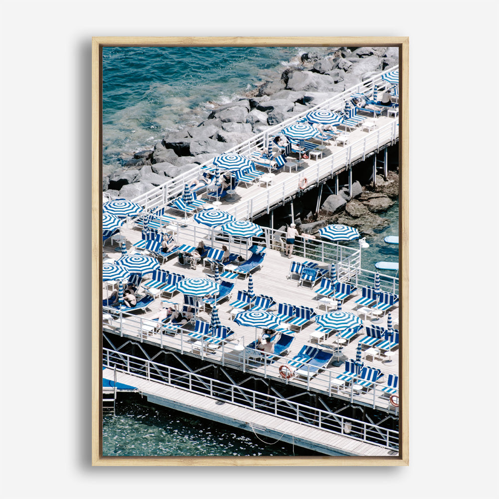 Shop Sorrento Bathers IV Photo Canvas Print a coastal themed photography framed stretched canvas print from The Print Emporium wall artwork collection - Buy Australian made prints for the home and your interior decor space, TPE-727-CA-35X46-NF