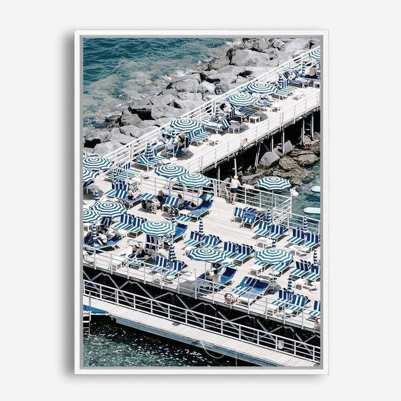 Shop Sorrento Bathers IV Photo Canvas Print a coastal themed photography framed stretched canvas print from The Print Emporium wall artwork collection - Buy Australian made prints for the home and your interior decor space, TPE-727-CA-35X46-NF