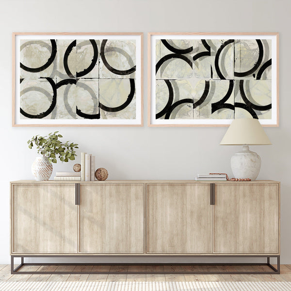 Shop Space Time I Art Print a painted abstract themed wall art print from The Print Emporium wall artwork collection - Buy Australian made fine art painting style poster and framed prints for the home and your interior decor room, TPE-PC-WZ576-AP