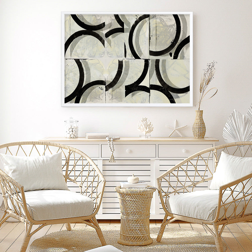 Shop Space Time I Art Print a painted abstract themed wall art print from The Print Emporium wall artwork collection - Buy Australian made fine art painting style poster and framed prints for the home and your interior decor room, TPE-PC-WZ576-AP