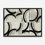 Shop Space Time I Canvas Print a painted abstract themed framed canvas wall art print from The Print Emporium artwork collection - Buy Australian made fine art painting style stretched canvas prints for the home and your interior decor space, TPE-PC-WZ576-CA-35X46-NF