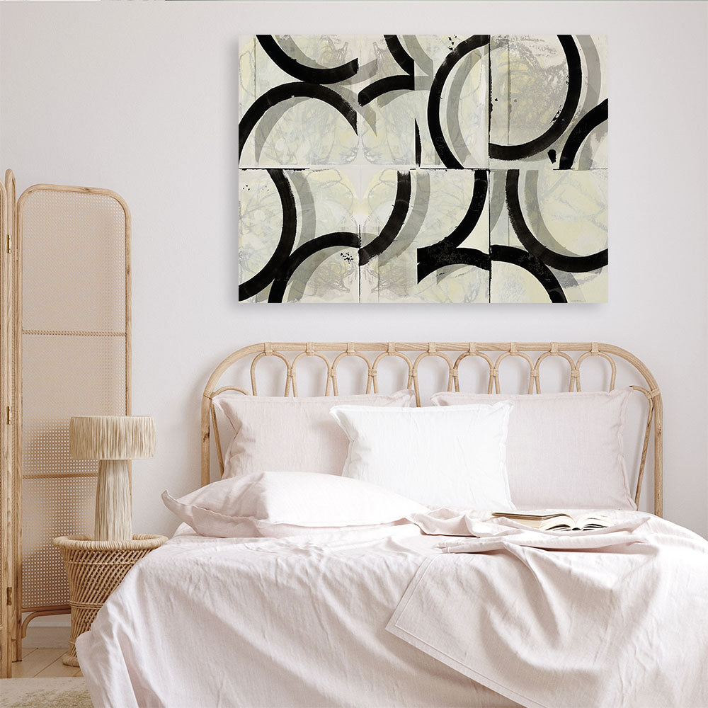 Shop Space Time I Canvas Print a painted abstract themed framed canvas wall art print from The Print Emporium artwork collection - Buy Australian made fine art painting style stretched canvas prints for the home and your interior decor space, TPE-PC-WZ576-CA-35X46-NF