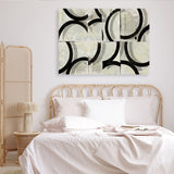 Shop Space Time I Canvas Print a painted abstract themed framed canvas wall art print from The Print Emporium artwork collection - Buy Australian made fine art painting style stretched canvas prints for the home and your interior decor space, TPE-PC-WZ576-CA-35X46-NF