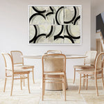 Shop Space Time I Canvas Print a painted abstract themed framed canvas wall art print from The Print Emporium artwork collection - Buy Australian made fine art painting style stretched canvas prints for the home and your interior decor space, TPE-PC-WZ576-CA-35X46-NF