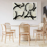 Shop Space Time I Canvas Print a painted abstract themed framed canvas wall art print from The Print Emporium artwork collection - Buy Australian made fine art painting style stretched canvas prints for the home and your interior decor space, TPE-PC-WZ576-CA-35X46-NF