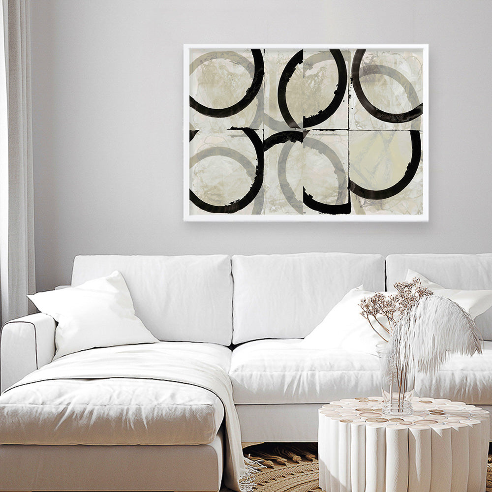 Shop Space Time II Art Print a painted abstract themed wall art print from The Print Emporium wall artwork collection - Buy Australian made fine art painting style poster and framed prints for the home and your interior decor room, TPE-PC-WZ577-AP