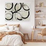 Shop Space Time II Canvas Print a painted abstract themed framed canvas wall art print from The Print Emporium artwork collection - Buy Australian made fine art painting style stretched canvas prints for the home and your interior decor space, TPE-PC-WZ577-CA-35X46-NF