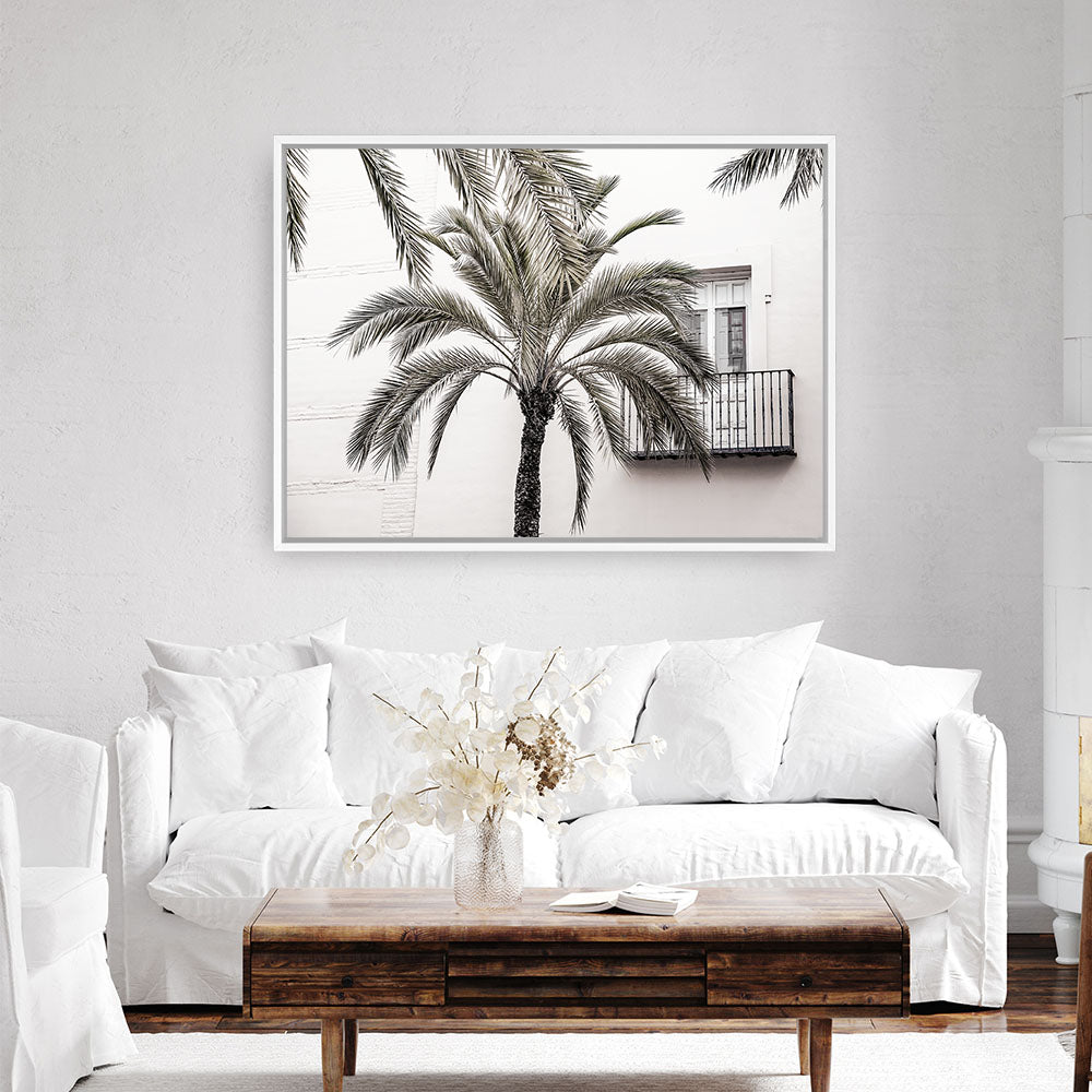 Shop Spanish Villa Photo Canvas Print a coastal themed photography framed stretched canvas print from The Print Emporium wall artwork collection - Buy Australian made prints for the home and your interior decor space, TPE-1014-CA-35X46-NF