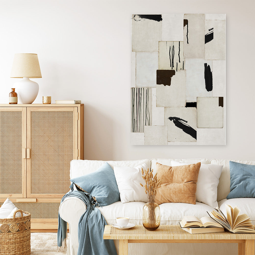 Shop Splattering I Canvas Print a painted abstract themed framed canvas wall art print from The Print Emporium artwork collection - Buy Australian made fine art painting style stretched canvas prints for the home and your interior decor space, TPE-PC-PM010-CA-35X46-NF