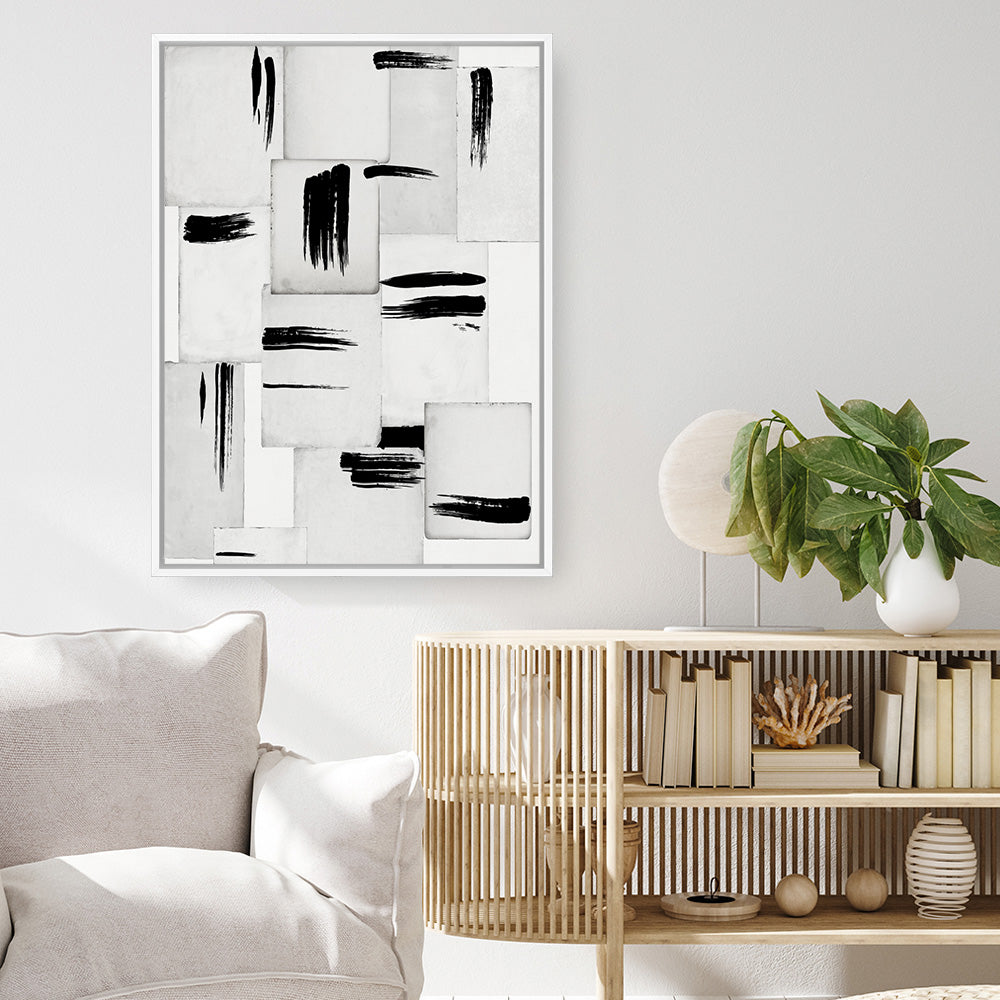 Shop Splattering II Canvas Print a painted abstract themed framed canvas wall art print from The Print Emporium artwork collection - Buy Australian made fine art painting style stretched canvas prints for the home and your interior decor space, TPE-PC-PM011-CA-35X46-NF