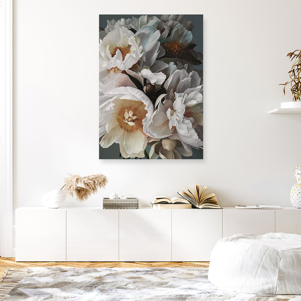 Shop Spring Bouquet Canvas Print a floral themed painted framed canvas wall art print from The Print Emporium artwork collection - Buy Australian made fine art painting style stretched canvas prints for the home and your interior decor space, TPE-294-CA-35X46-NF