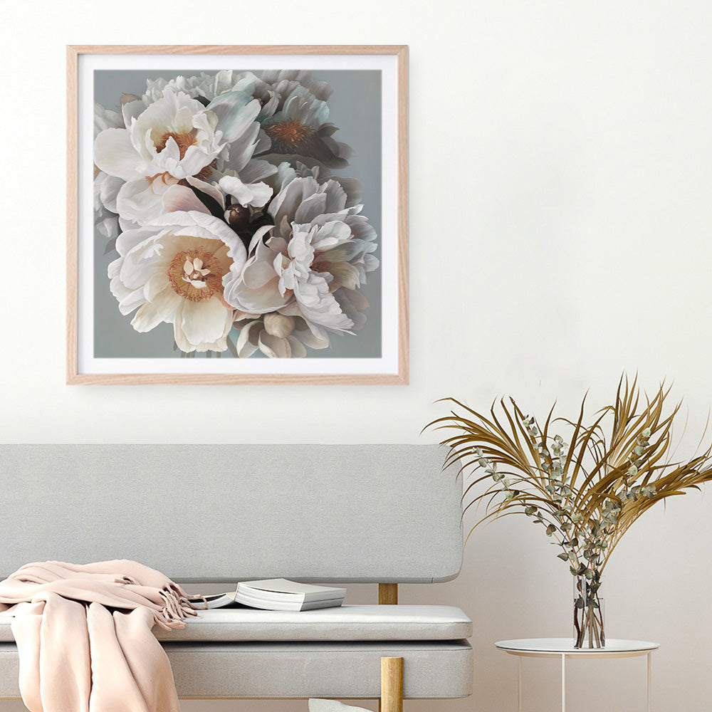 Shop Spring Bouquet II (Square) Art Print a floral themed painted wall art print from The Print Emporium wall artwork collection - Buy Australian made fine art painting style poster and framed prints for the home and your interior decor room, TPE-323-AP