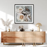 Shop Spring Bouquet II (Square) Art Print a floral themed painted wall art print from The Print Emporium wall artwork collection - Buy Australian made fine art painting style poster and framed prints for the home and your interior decor room, TPE-323-AP
