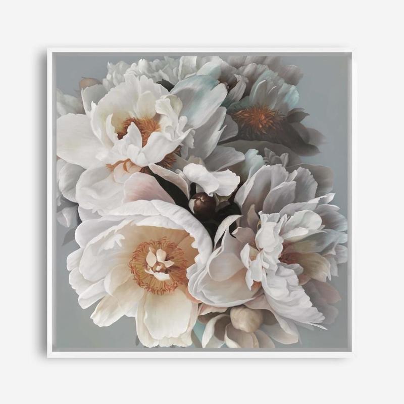 Shop Spring Bouquet II (Square) Canvas Print a floral themed painted framed canvas wall art print from The Print Emporium artwork collection - Buy Australian made fine art painting style stretched canvas prints for the home and your interior decor space, TPE-323-CA-40X40-NF