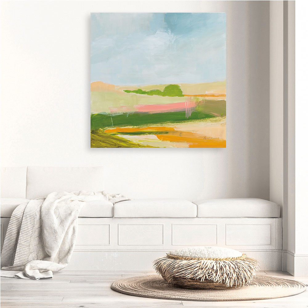 Shop Spring Green (Square) Canvas Print a painted style framed canvas wall art print from The Print Emporium artwork collection - Buy Australian made fine art painting style stretched canvas prints for the home and your interior decor space, TPE-WA-74474-CA-40X40-NF