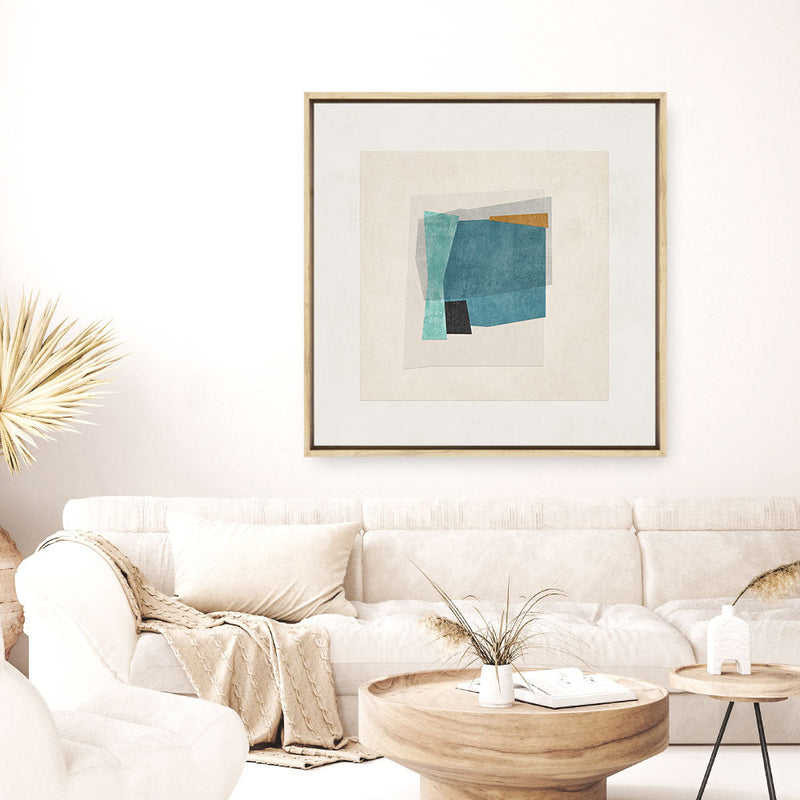 Shop Square Form I (Square) Canvas Print a painted abstract themed framed canvas wall art print from The Print Emporium artwork collection - Buy Australian made fine art painting style stretched canvas prints for the home and your interior decor space, TPE-PC-PI568-CA-40X40-NF
