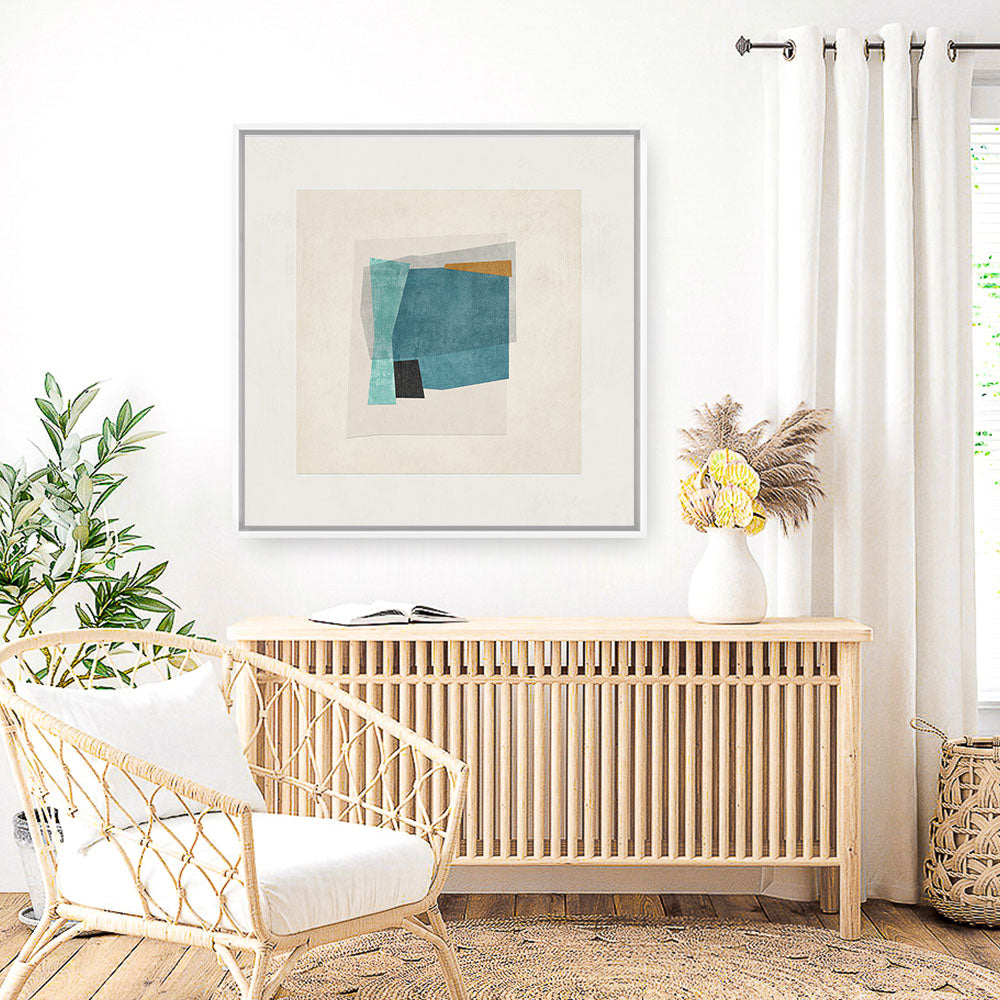 Shop Square Form I (Square) Canvas Print a painted abstract themed framed canvas wall art print from The Print Emporium artwork collection - Buy Australian made fine art painting style stretched canvas prints for the home and your interior decor space, TPE-PC-PI568-CA-40X40-NF
