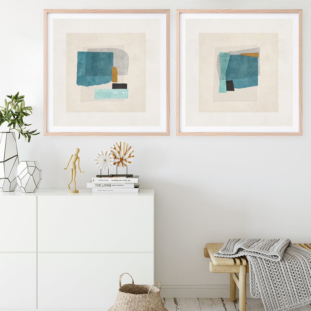 Shop Square Form II (Square) Art Print a painted abstract themed wall art print from The Print Emporium wall artwork collection - Buy Australian made fine art painting style poster and framed prints for the home and your interior decor room, TPE-PC-PI569-AP