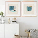 Shop Square Form II (Square) Art Print a painted abstract themed wall art print from The Print Emporium wall artwork collection - Buy Australian made fine art painting style poster and framed prints for the home and your interior decor room, TPE-PC-PI569-AP