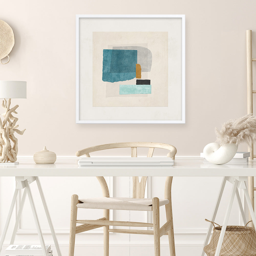 Shop Square Form II (Square) Art Print a painted abstract themed wall art print from The Print Emporium wall artwork collection - Buy Australian made fine art painting style poster and framed prints for the home and your interior decor room, TPE-PC-PI569-AP