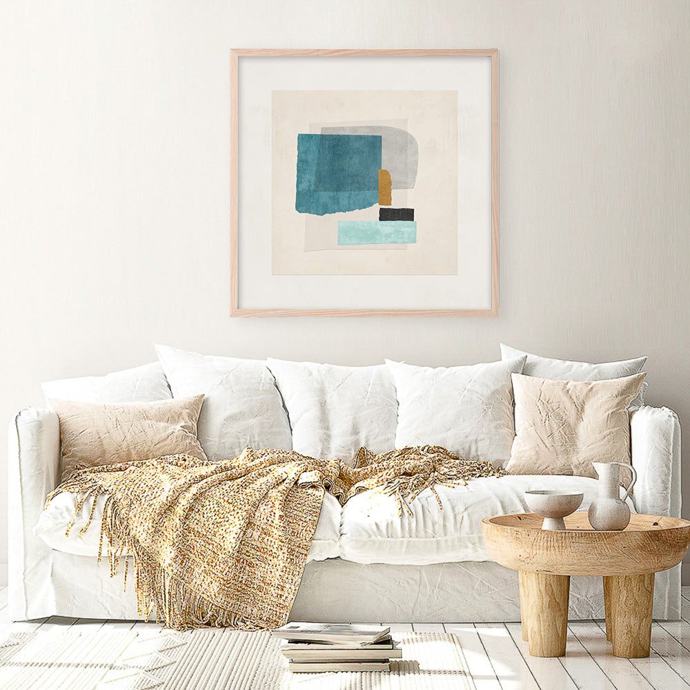 Shop Square Form II (Square) Art Print a painted abstract themed wall art print from The Print Emporium wall artwork collection - Buy Australian made fine art painting style poster and framed prints for the home and your interior decor room, TPE-PC-PI569-AP