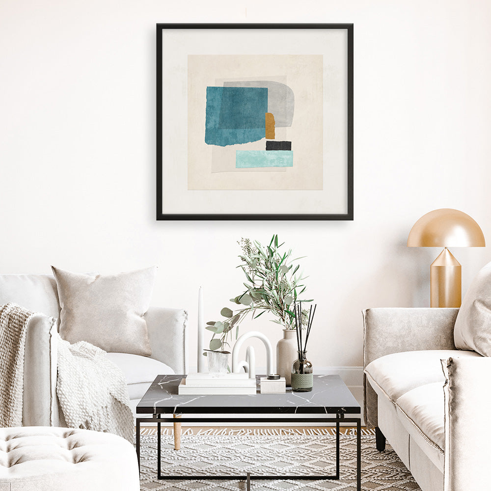 Shop Square Form II (Square) Art Print a painted abstract themed wall art print from The Print Emporium wall artwork collection - Buy Australian made fine art painting style poster and framed prints for the home and your interior decor room, TPE-PC-PI569-AP