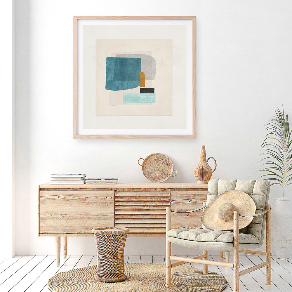 Shop Square Form II (Square) Art Print a painted abstract themed wall art print from The Print Emporium wall artwork collection - Buy Australian made fine art painting style poster and framed prints for the home and your interior decor room, TPE-PC-PI569-AP